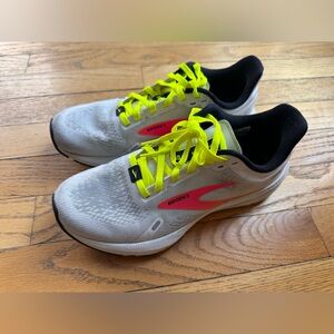 Brooks Gray and Neon Yellow Athletic Shoes